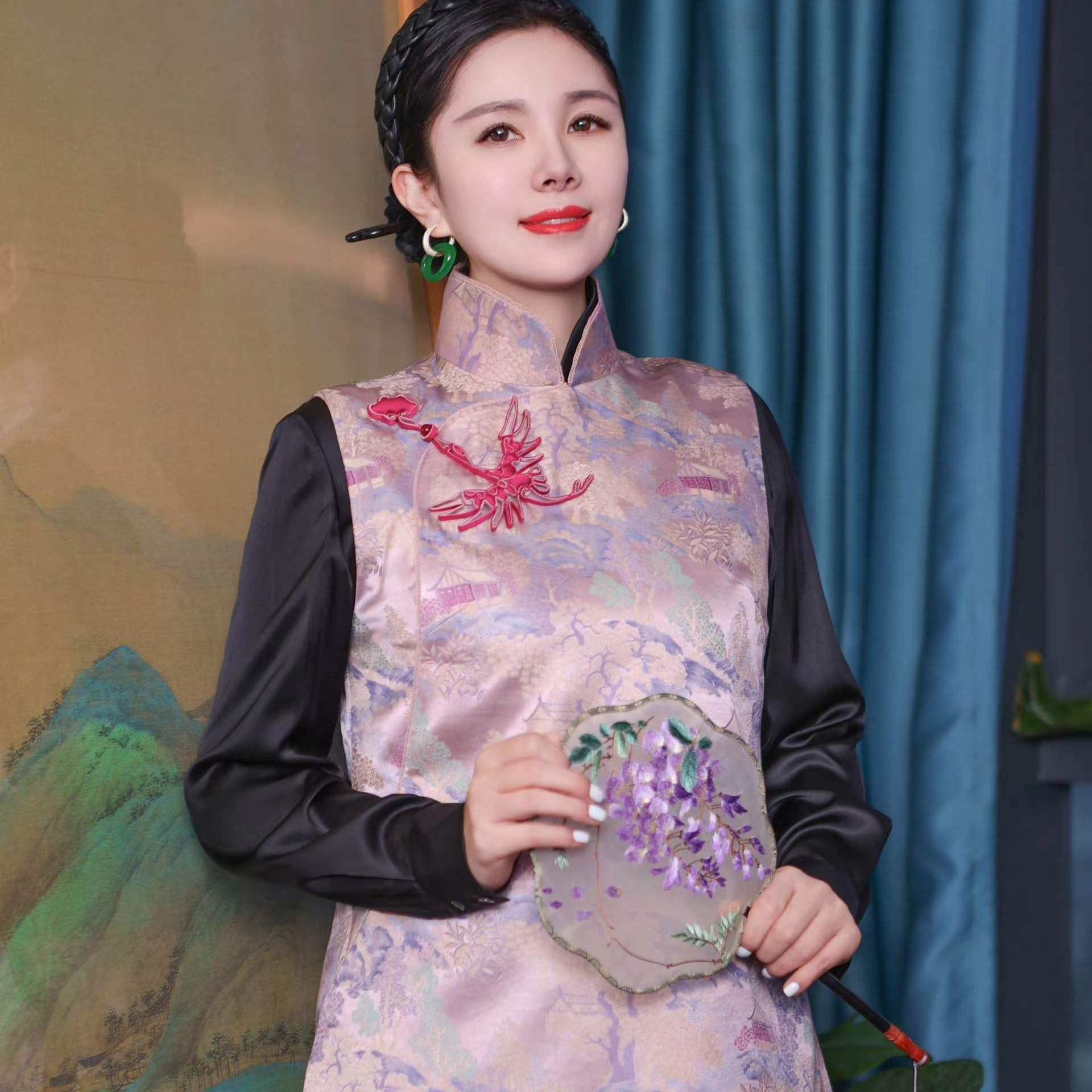 【祥凤】马甲中式非遗中国风杭锦春款上新AG22MJ125