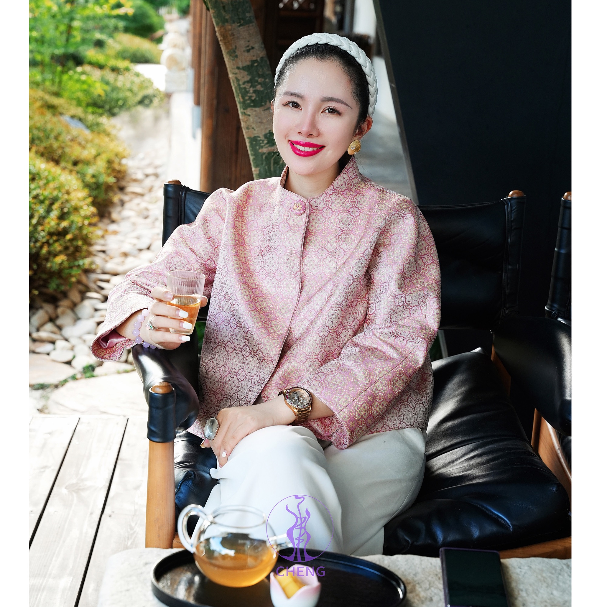 高定【宋锦】短外套百搭女神中式桑蚕丝立领小香风干洗 AG22WT210