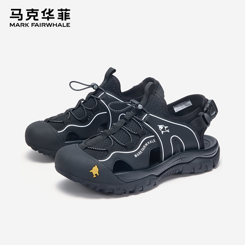 马克华菲凉鞋男2025夏季户外登山鞋洞洞鞋涉水溯溪防水速干鞋防滑