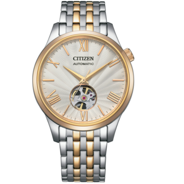 Citizen/西铁城NH9136-88A 镂空表盘全自动机械简约时尚男表男款