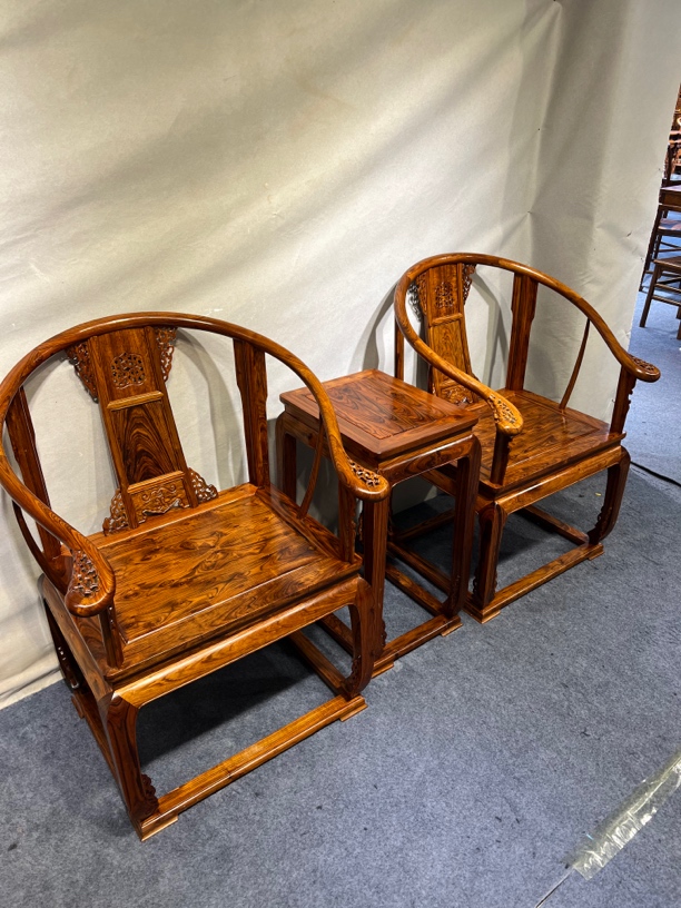 黄花梨皇宫椅椅子三件套