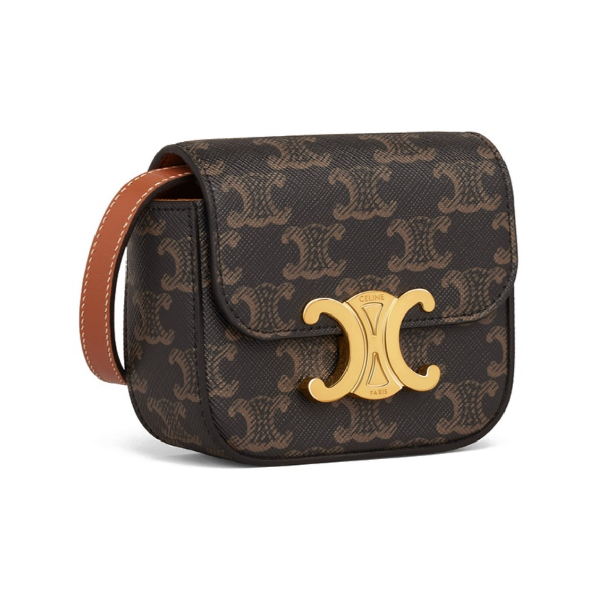 95新 Celine/思琳 云朵奢品/赛琳 triomphe 斜挎包 mini/95新