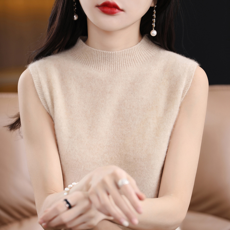 一线成衣半高无袖背心