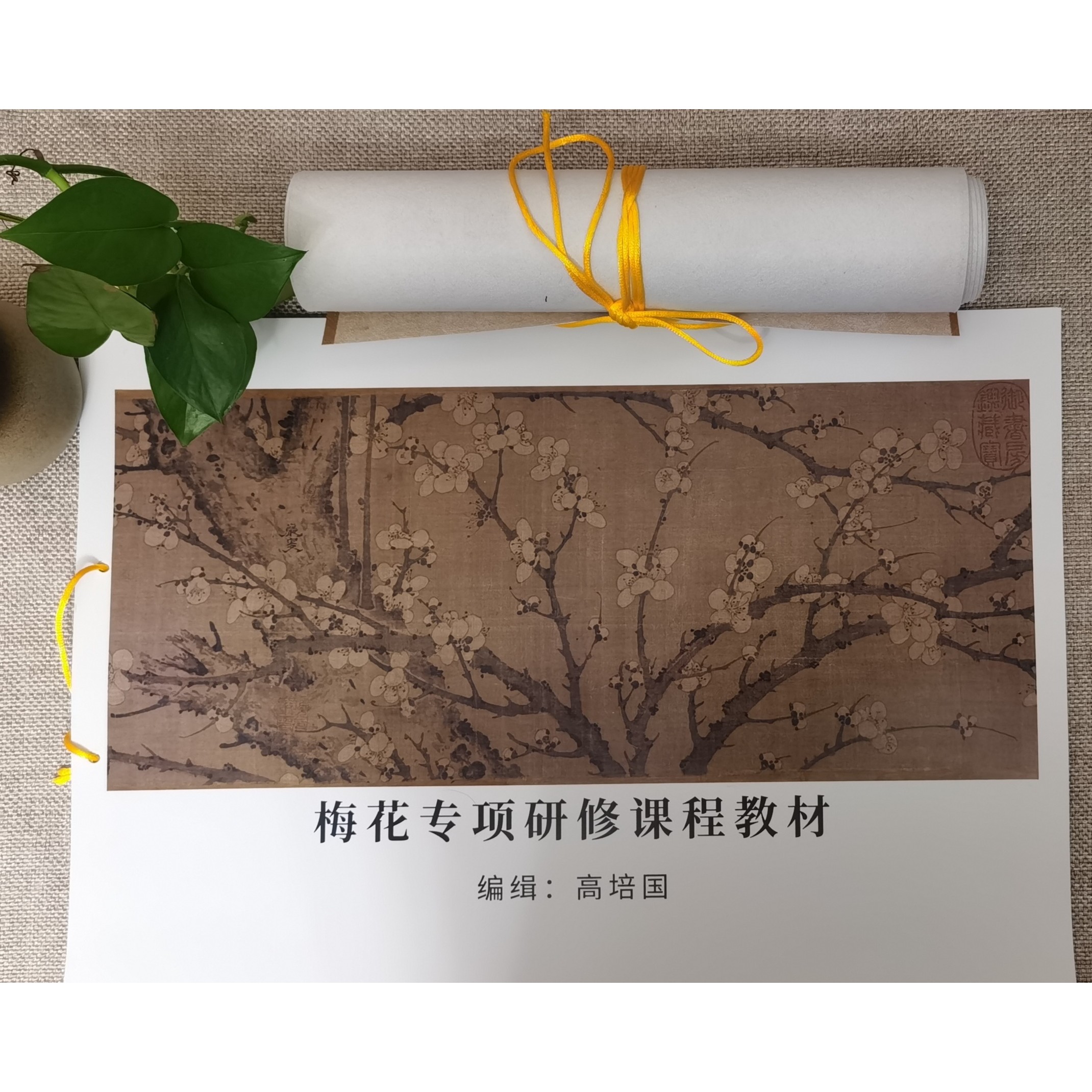 德鑫楼-梅花课资料1套+岩叟长卷 27cm*143cm