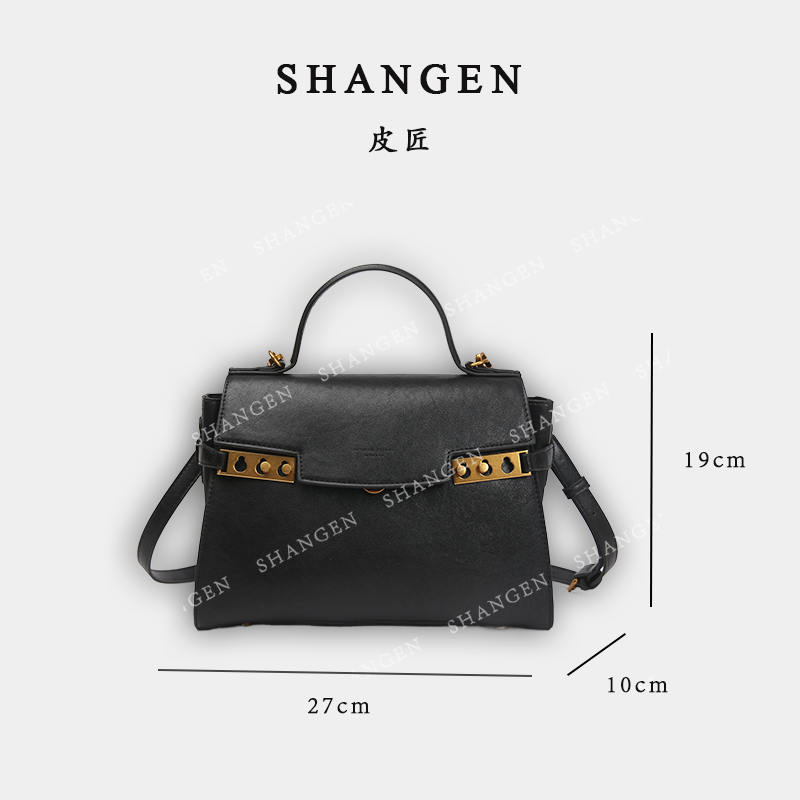 【尚恩CC】SKL-5399-黑色-轻奢时尚女士新款手提单肩斜挎包