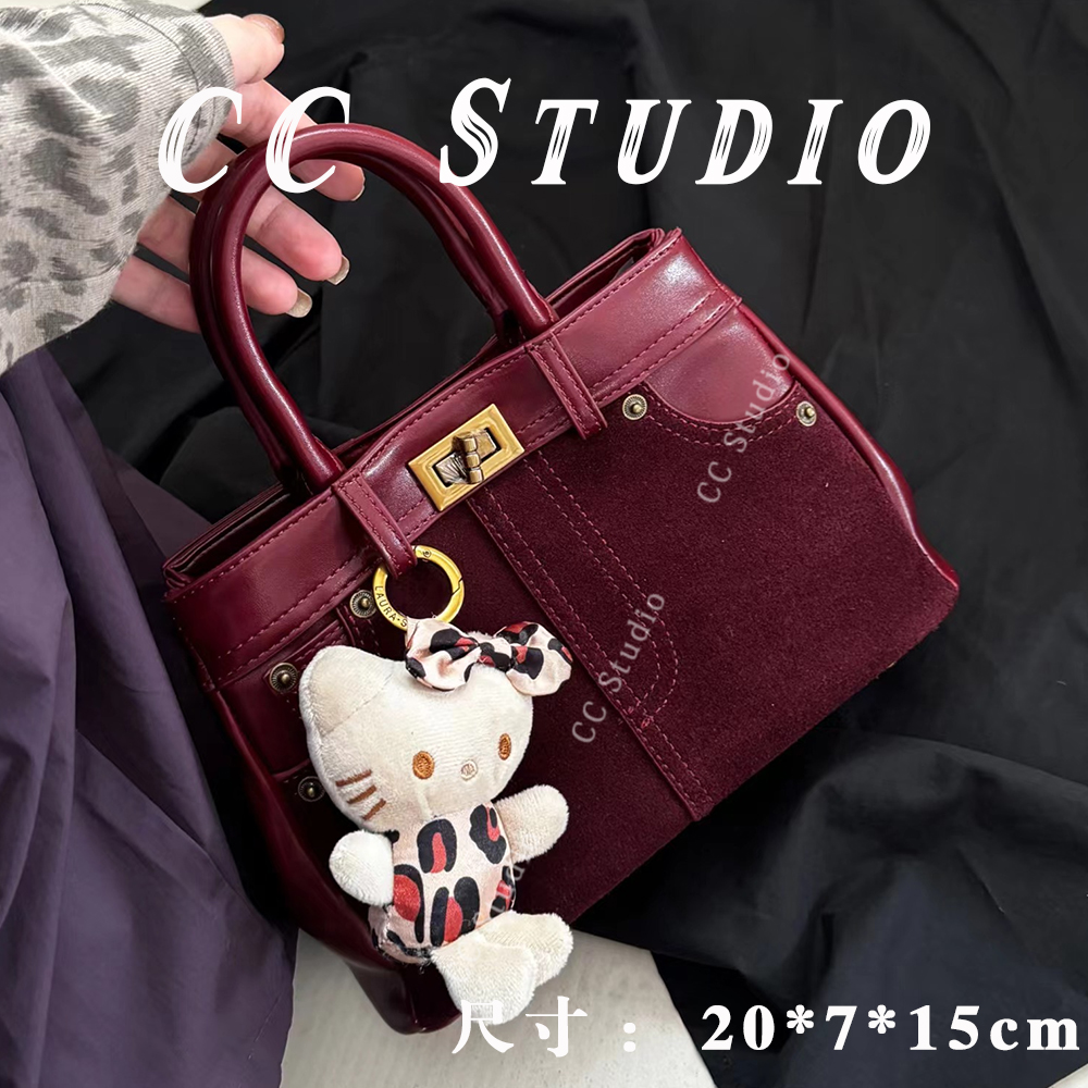 【尚恩CC】SD-3991-1-香妃玫瑰-轻奢简约百搭女士新款手提斜跨包