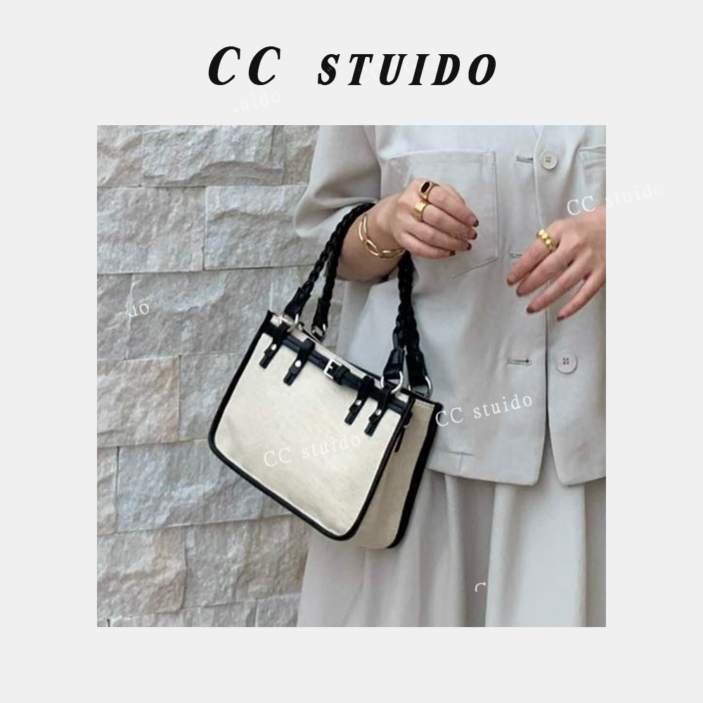 【尚恩CC】SK-82121-米/黑轻奢小众设计感时尚百搭ins女士包包