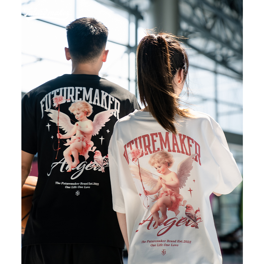 FUTURE MAKER 陈以谢同款 情人节主题短袖 直喷印花篮球运动T恤
