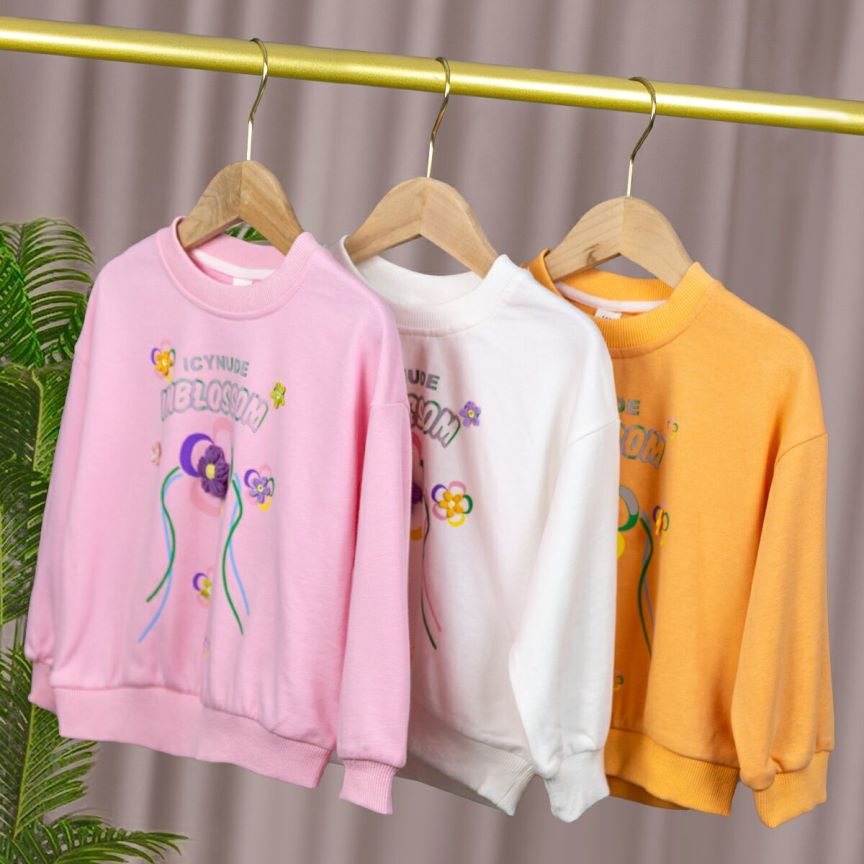 8003女童纯棉卫衣秋冬新款儿童宝宝女孩卡通洋气圆领长袖上衣