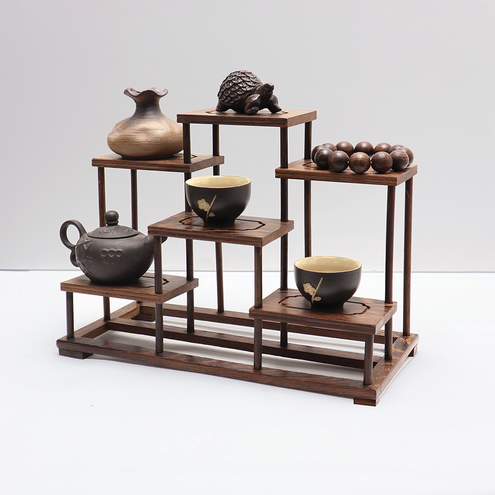 新款推荐--鸡翅木桌面博古架