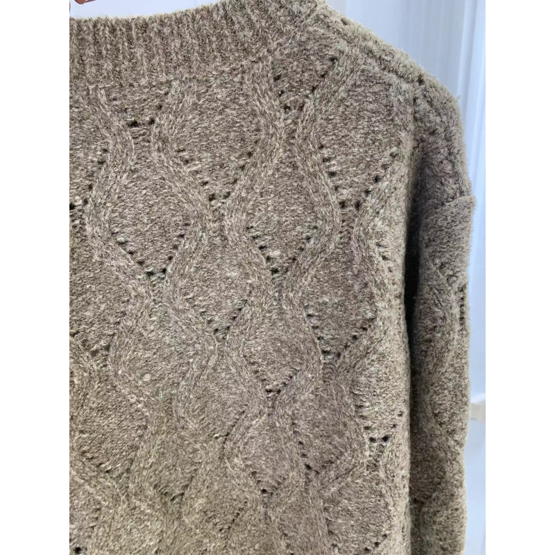 [富贵] 时尚女秋冬季色套头毛衣-WY027