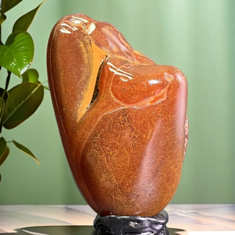 奇石摆件马料原石手持把玩摆件家居办公室原石摆件精品483观景石