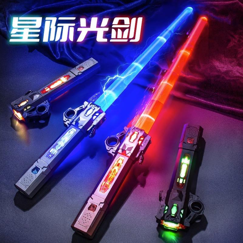 新款激光剑泽塔奥特曼武器玩具变身升华器欧布圣剑可伸缩声光音效