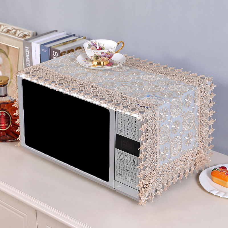 欧根纱（35-100cm）微波炉盖巾蕾丝防尘盖巾