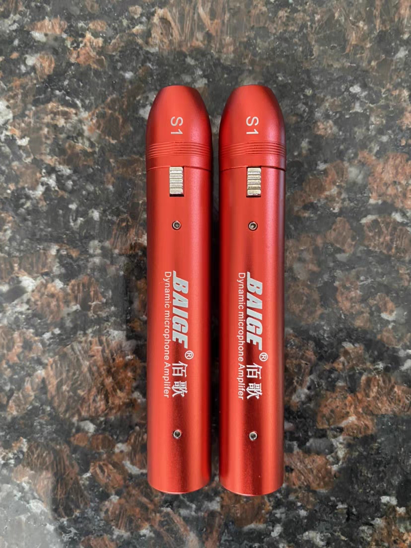 佰歌动圈话筒前置放大器麦克风专业增益话放底噪干净小鞭炮话放