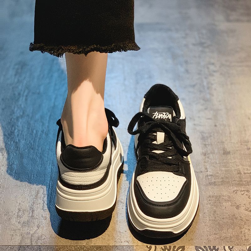 秋冬季回力休闲【时尚女鞋】运动鞋板鞋女加绒厚底冬季系带轻便百