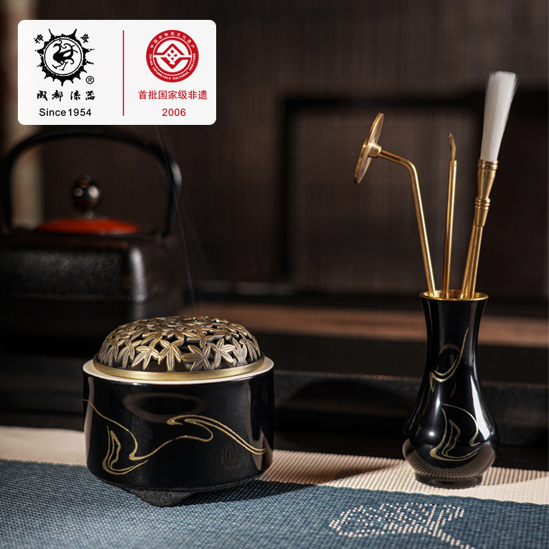 成都漆器|龙漆对香道系列产品