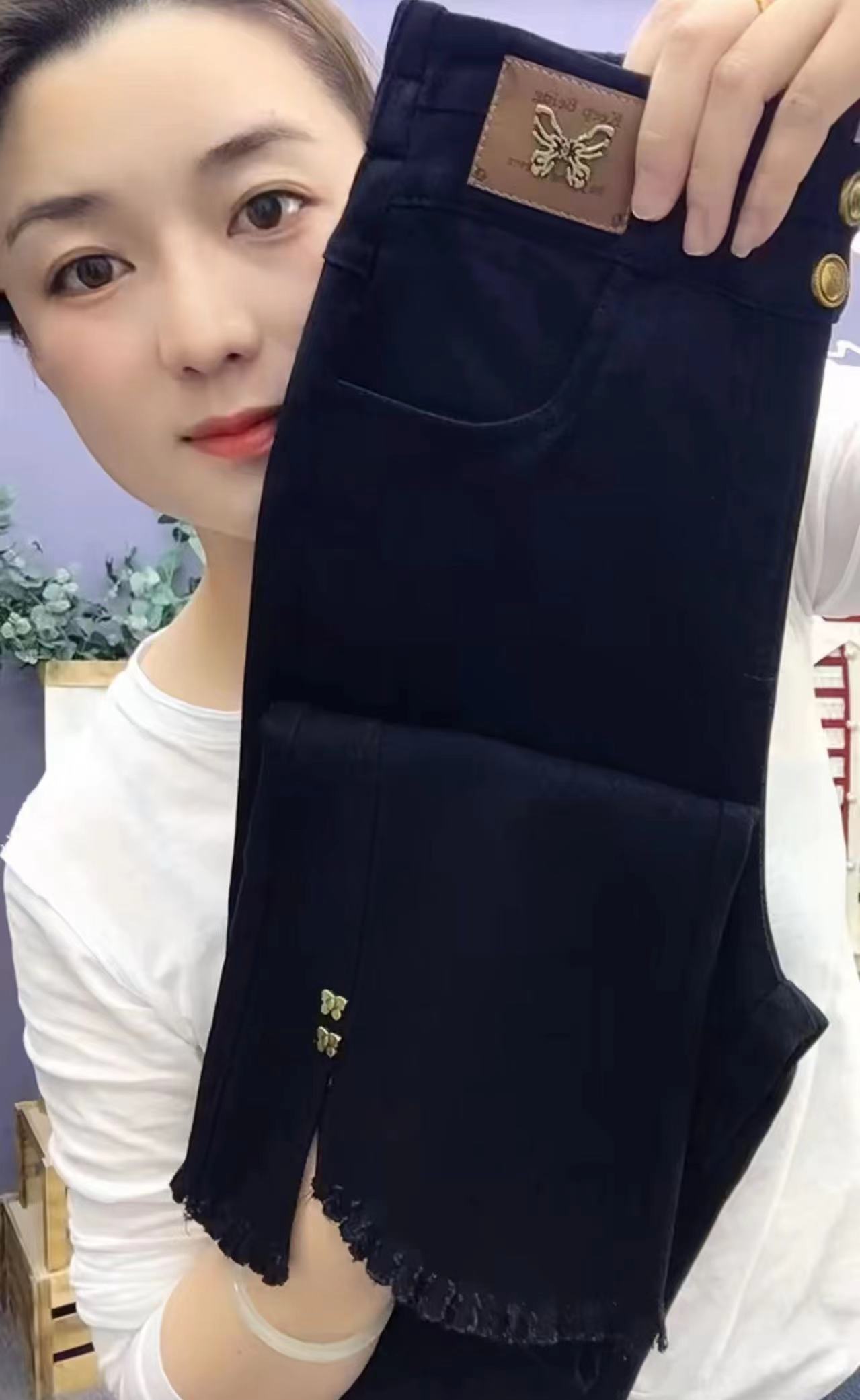 8912款韩国棉微喇裤