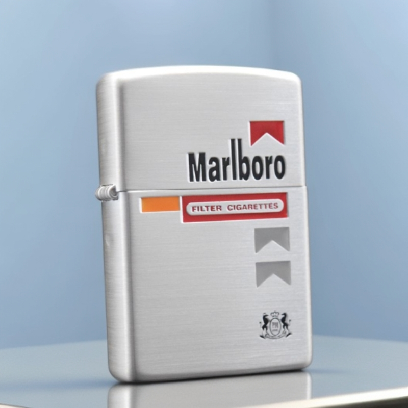 ZIPPO/之宝打火机XF 常规镀银滑盖万宝路 DY9902CY