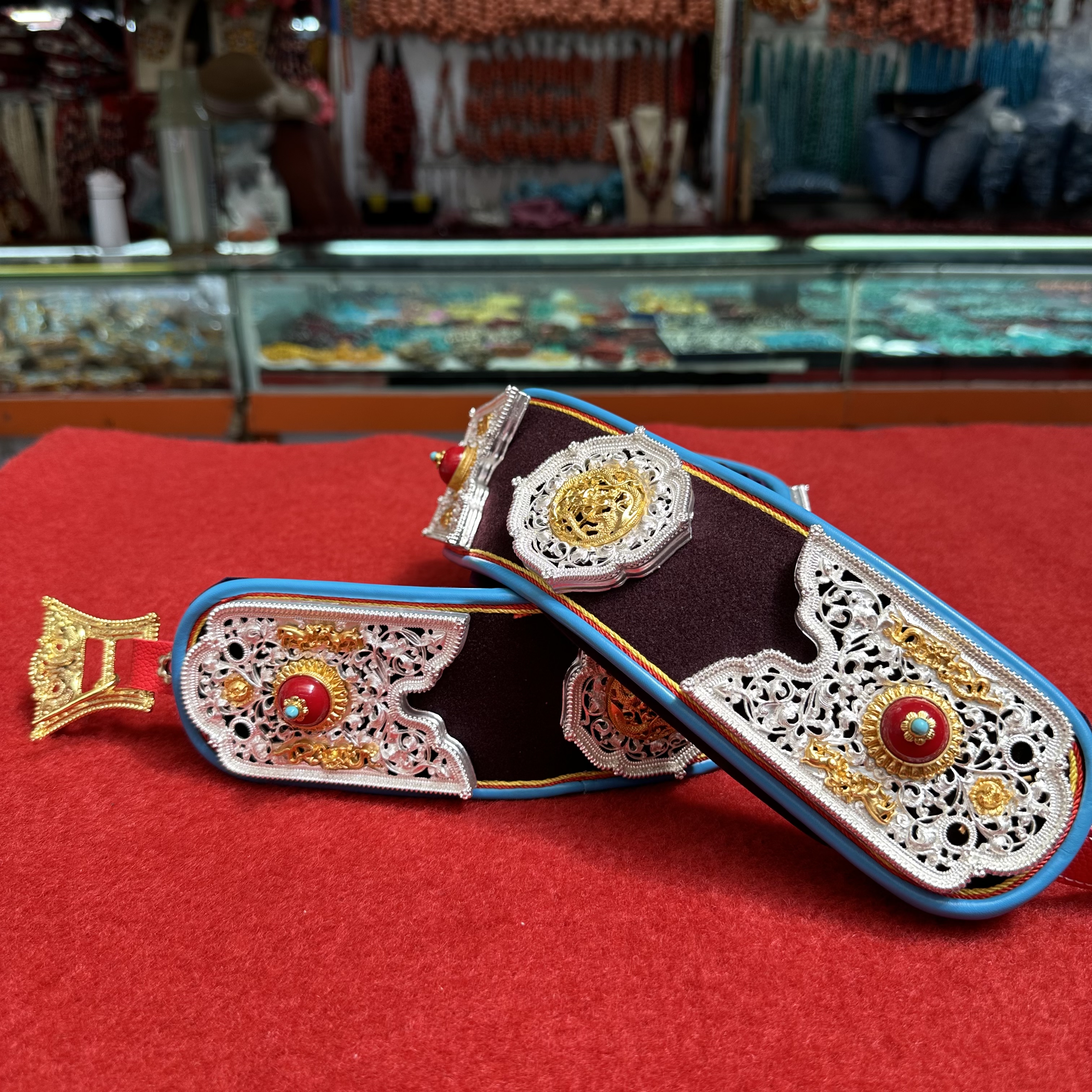 新款藏族配饰女士腰带藏族饰品藏袍藏族服装安多藏式腰间配饰腰带