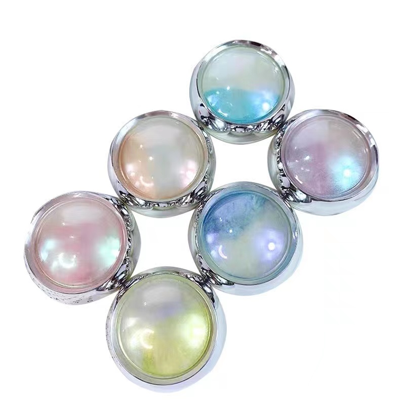 返潮复古仙女极光琉璃粉闪粉显白夏日仙气新款高透镜面云锦粉