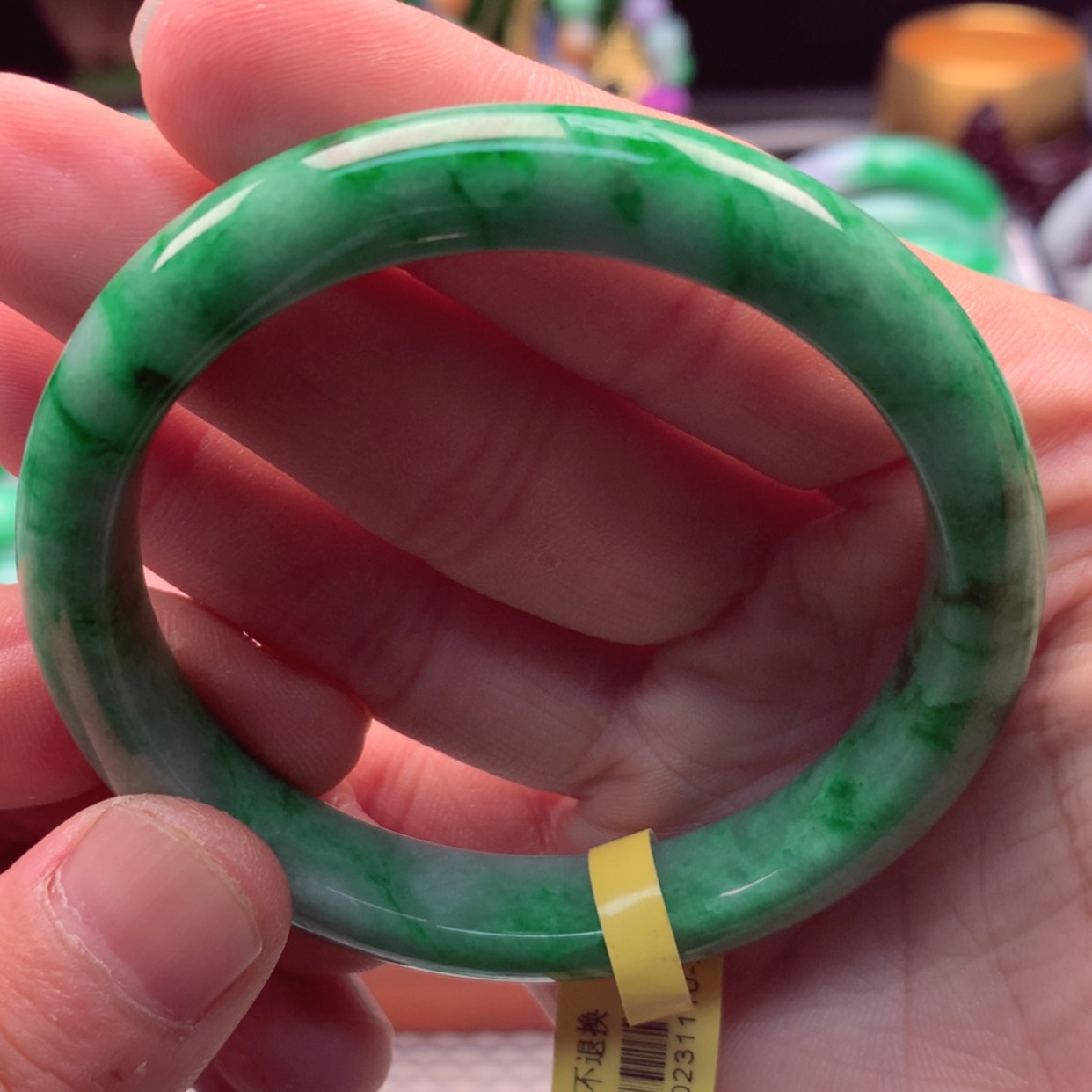 【闪购商品】翡翠手镯未镶嵌张**倩