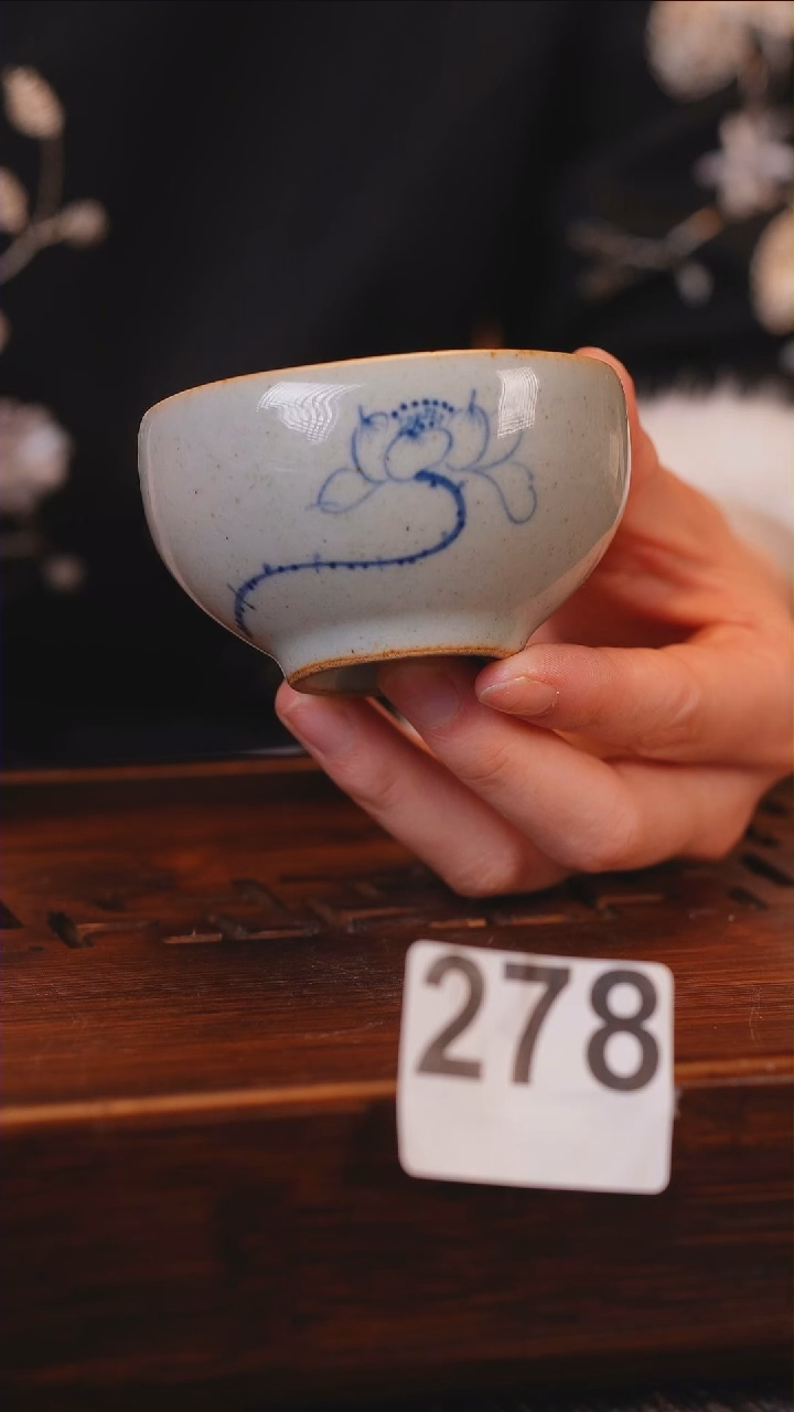 【闪购商品】陶瓷老陶泥手绘四方杯