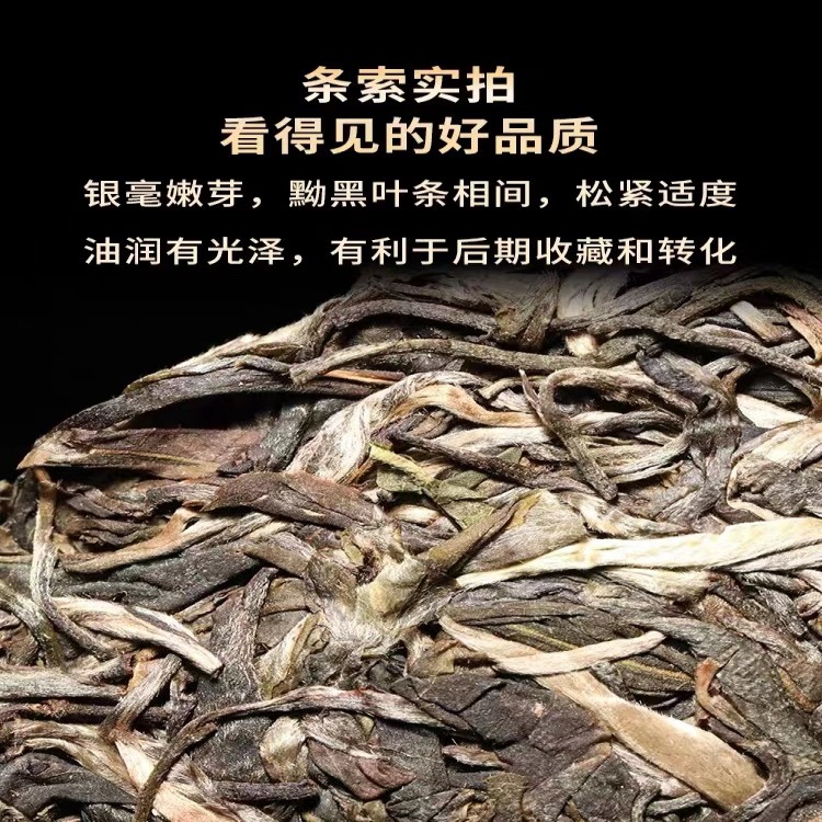 2007班章老树茶厂白棉刮风寨357g