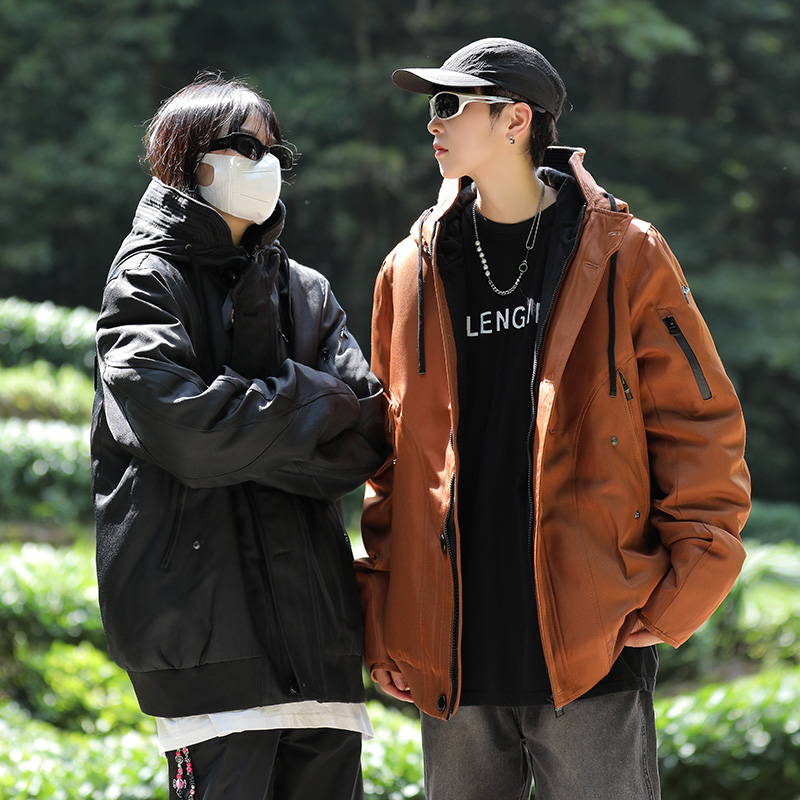 户外登山系列 高蓬保暖！百搭休闲情侣羽绒服