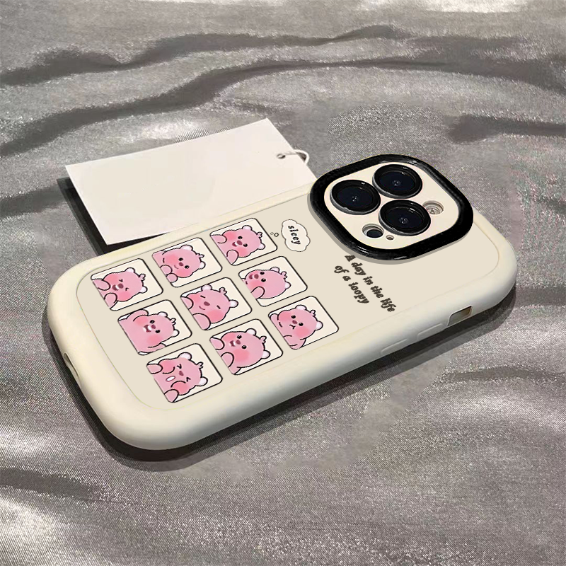 九宫格水豚适用苹果15promax手机壳iphone14全包13/12/11/x高级感
