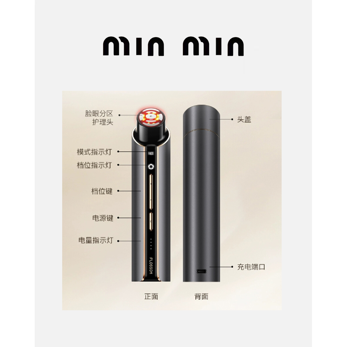 【敏敏】~提拉 眼/脸双模式 经典款紧/淡/射频美容 配件MRY//杂