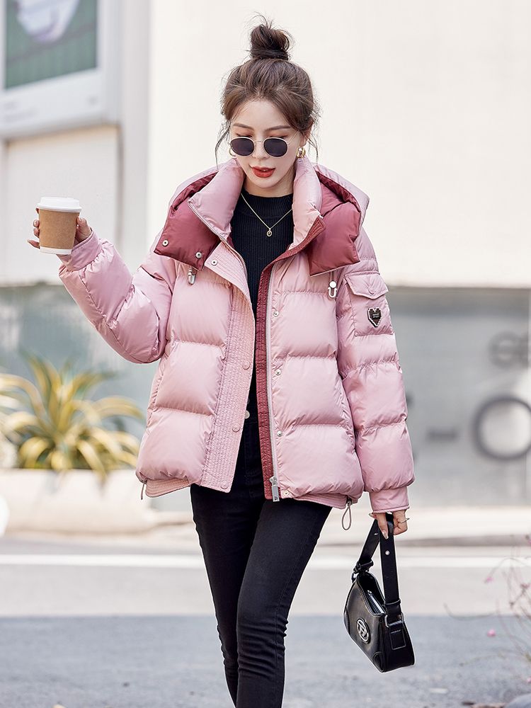 短款羽绒服女2023新款冬季时尚爆款宽松小个子加厚保暖白鸭绒外套