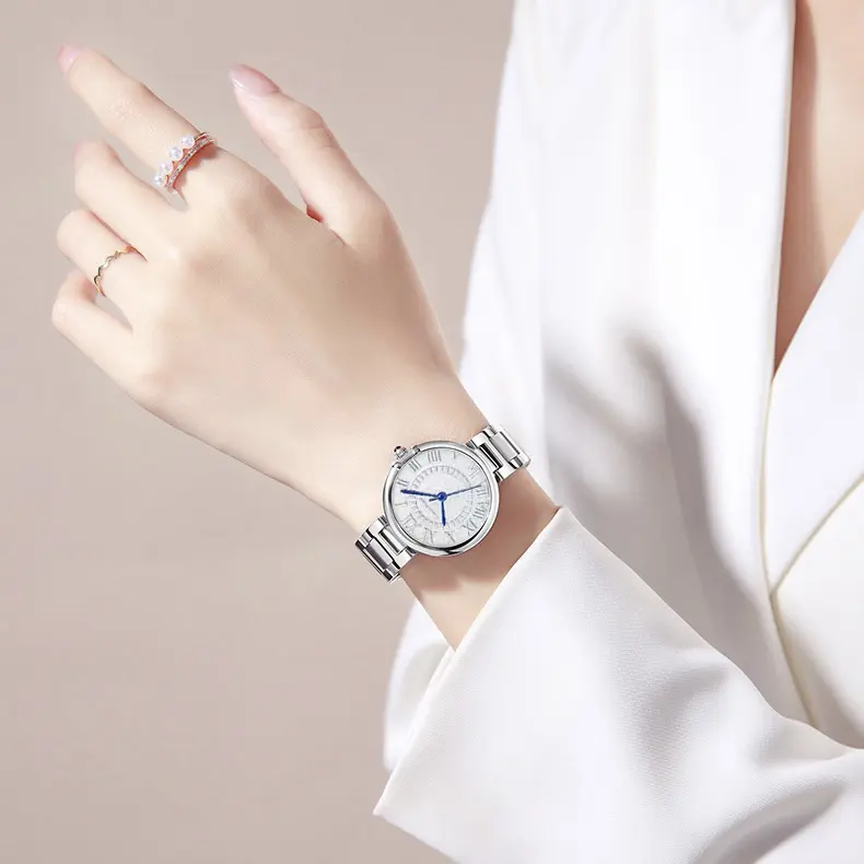 Coein Koein【官方正版】CK2388白砂气球经典简约蓝针手表女士腕表