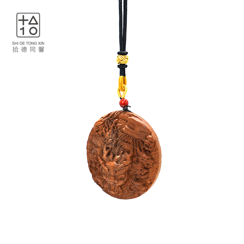 宝馫香局 【九龙抬棺】老山檀木串挂件手串