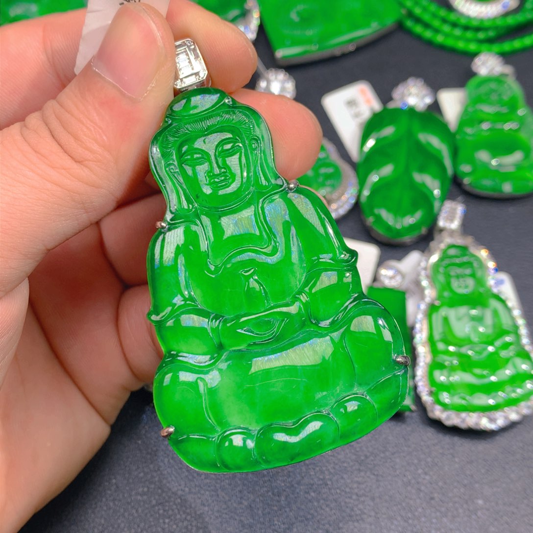 翡翠颈饰银S925镶嵌111111111111111