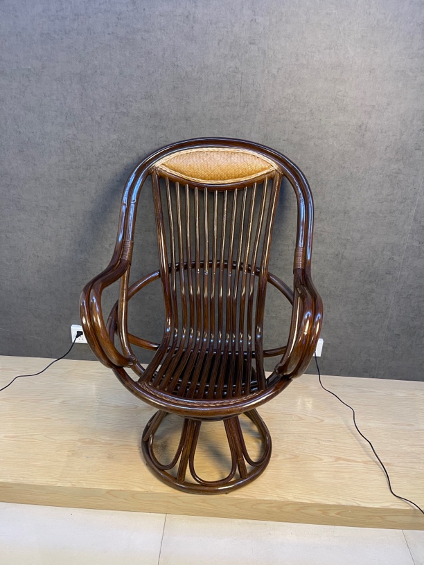 真藤转椅高档马腦藤客厅阳台靠背椅休闲椅酒店椅家用茶桌椅轻奢