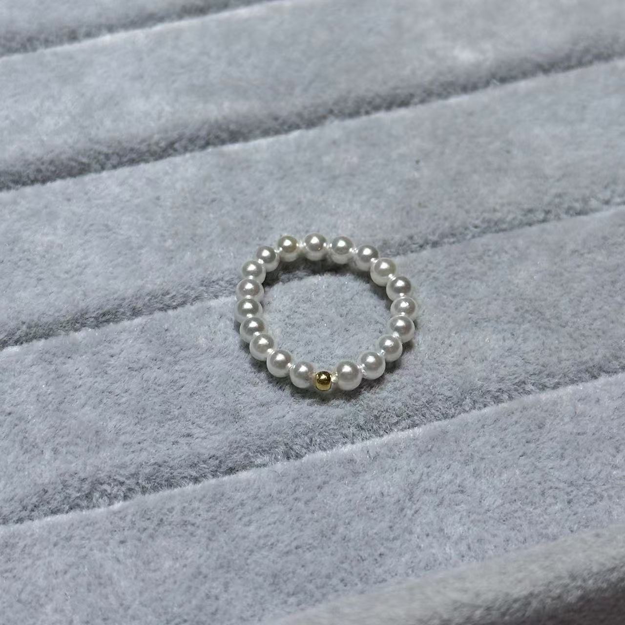 【朱哥金选】足金贝珠戒指（一件）RBZB218