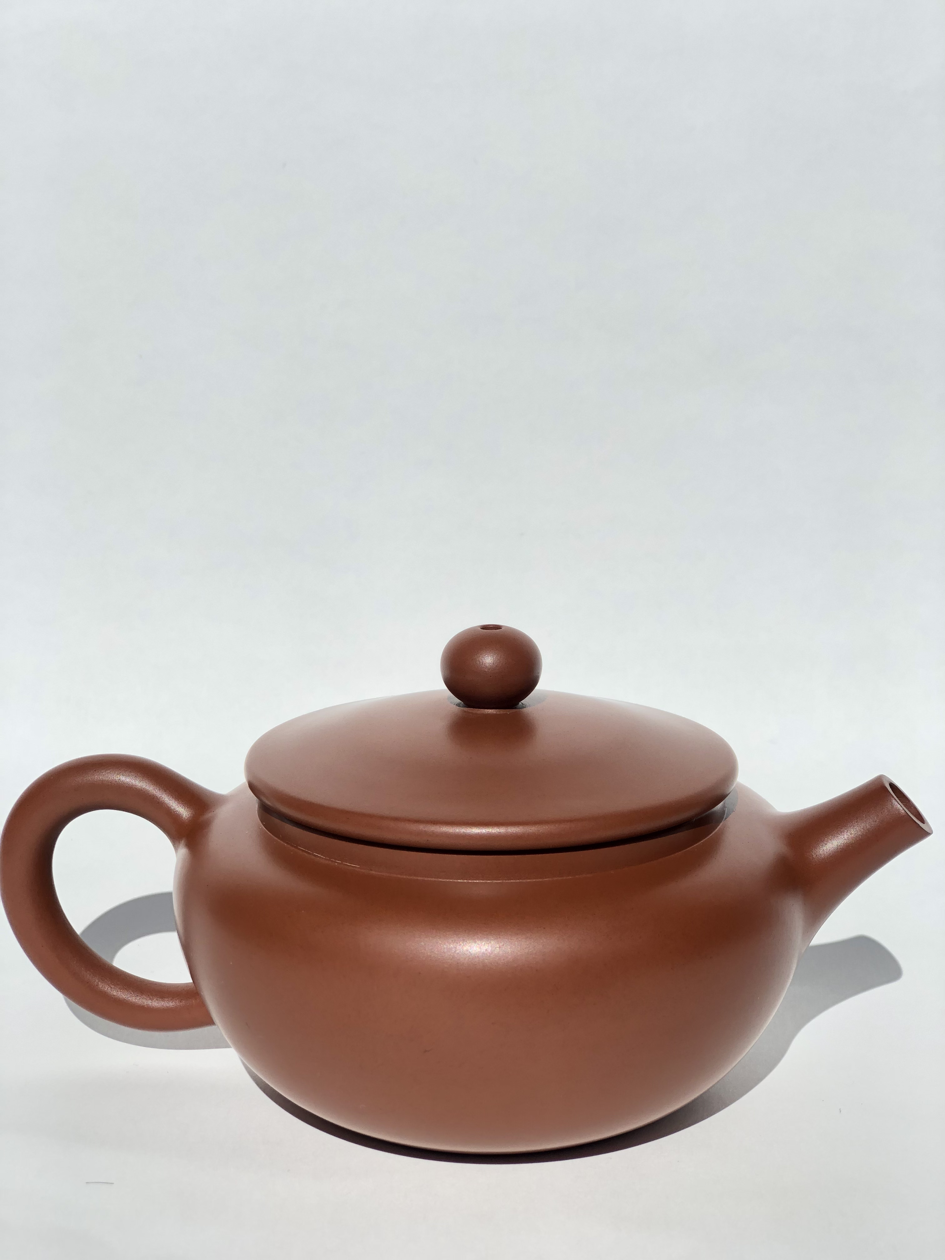 茶壶《复烧桑扁壶》建水紫陶非遗传承人手作五代技艺传承