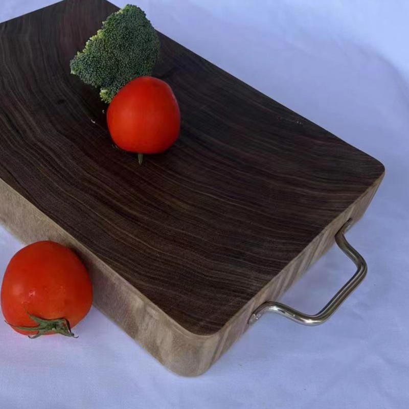 5公分厚蚬木方板横切割面耐砍耐剁家用方形中式砧板整木抗菌防腐