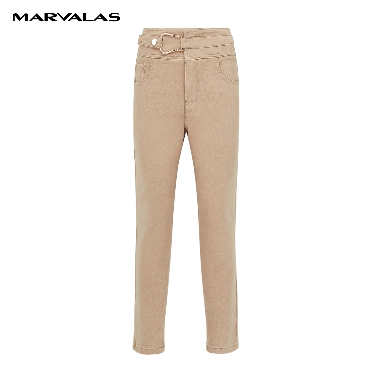 【芊芊专属】M103302071曼德诗牛仔裤休闲裤长裤女士秋冬修身弹力