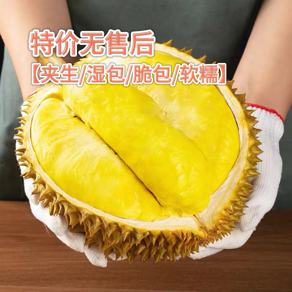 【小敏 特价无售后】 ①号一物一拍 新鲜榴莲【夹生/脆包/湿包/微苦】【建议者慎拍】金枕现开核小1-3斤金枕泰国