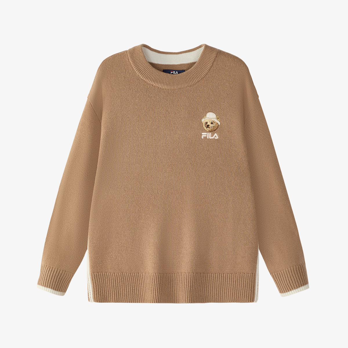 FILA斐乐儿童欧若风新款时尚百搭原来可爱童趣毛衣K12G442407F