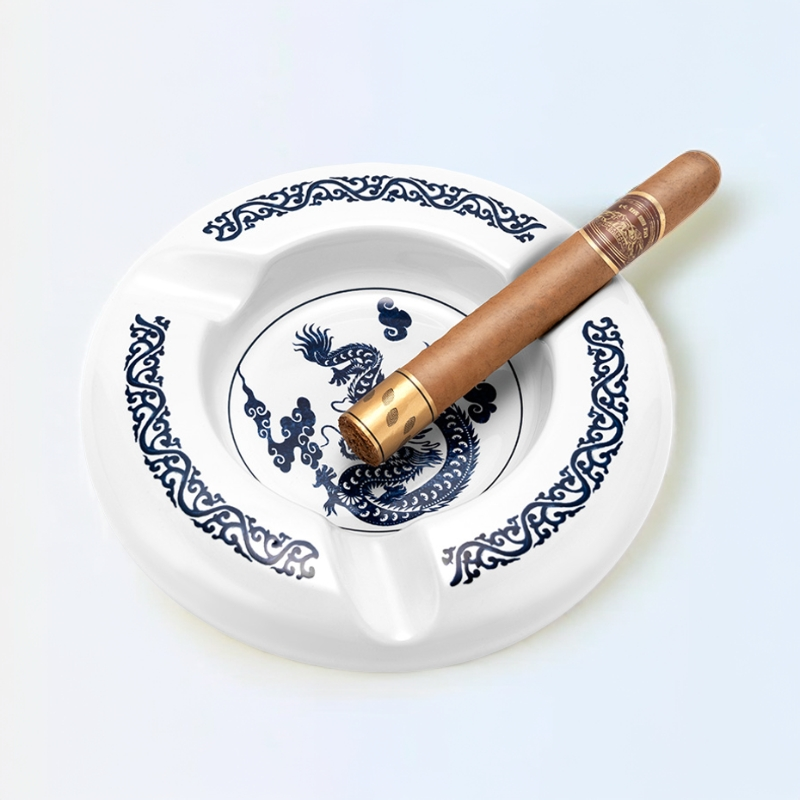 CIGARLOONG茄龙雪茄烟灰缸陶瓷个性客厅家用大口径灭烟器CLG-23F