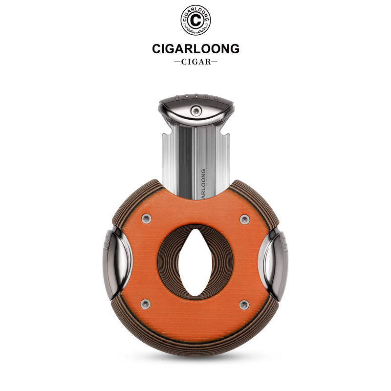 CIGARLOONG茄龙雪茄剪锋利顺滑不锈钢V型剪户外便携式雪茄烟剪刀