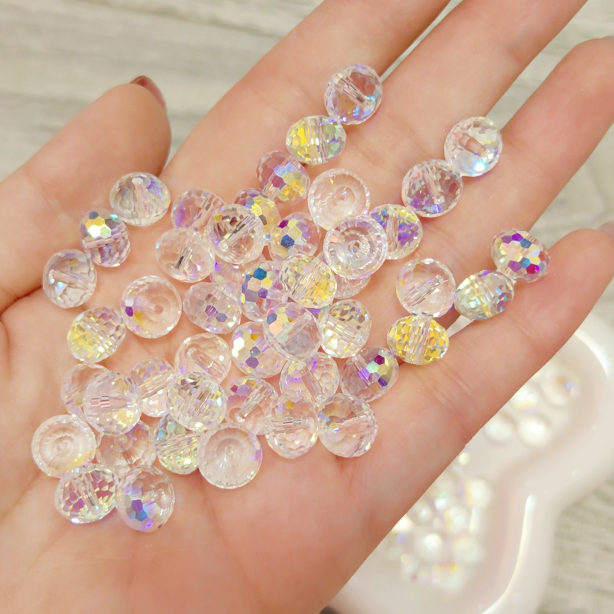 卡8卡6爆闪晶晶手机链手链手工DIY