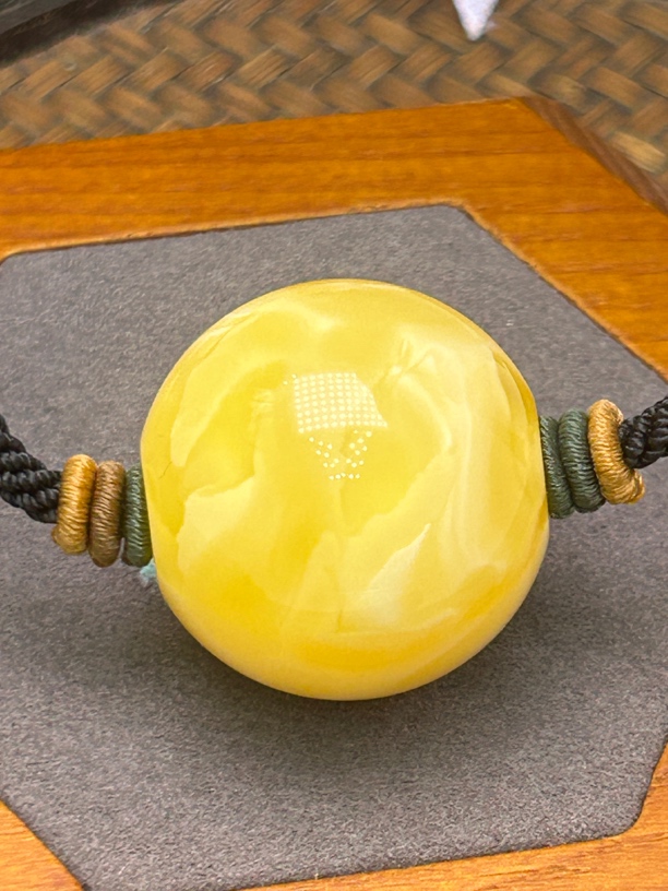 纯天然俄料蜜蜡圆珠29➕奶酪瓷白妖花醇厚高级毕业百搭时尚设计