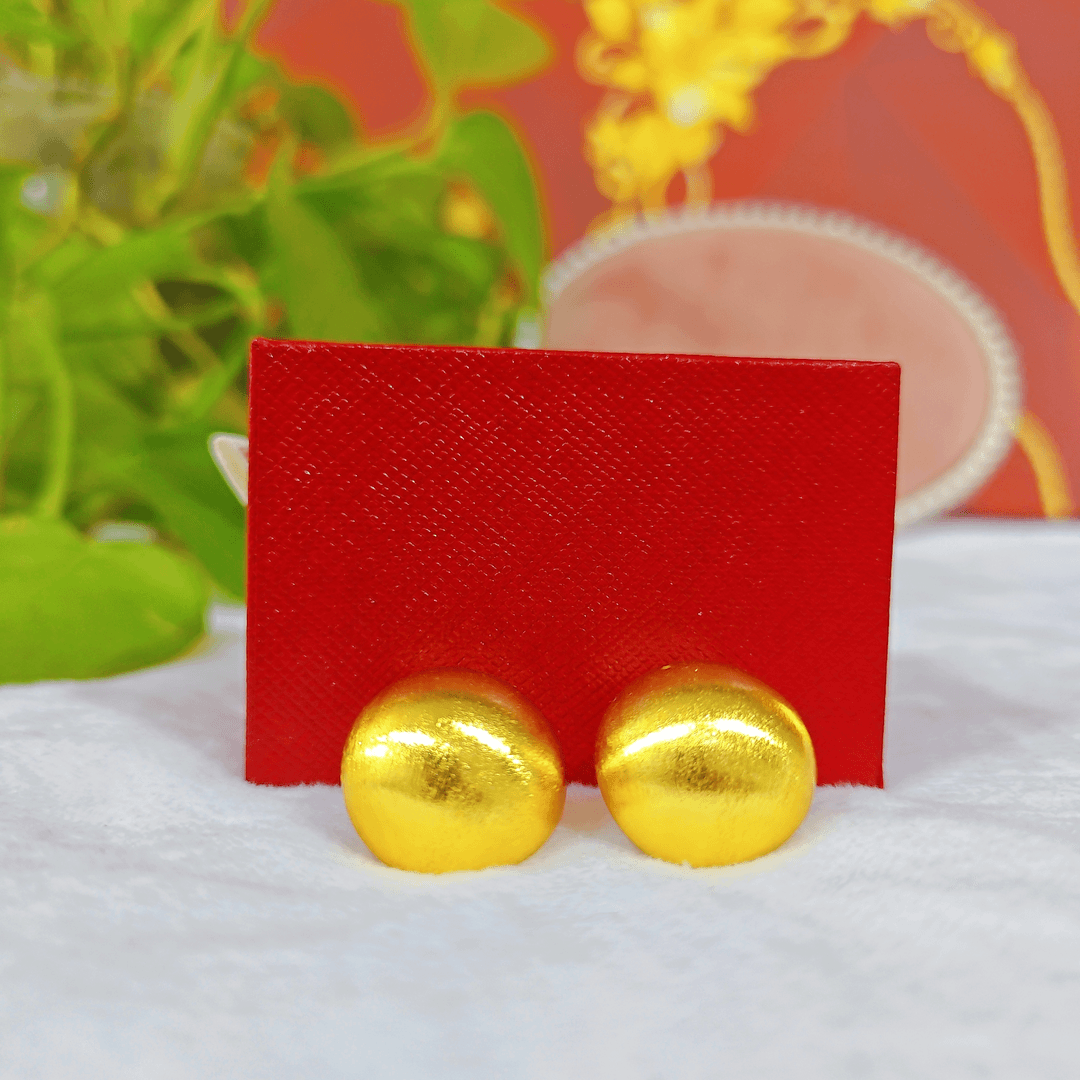 铜合金耳饰 半弧半圆耳钉耳饰