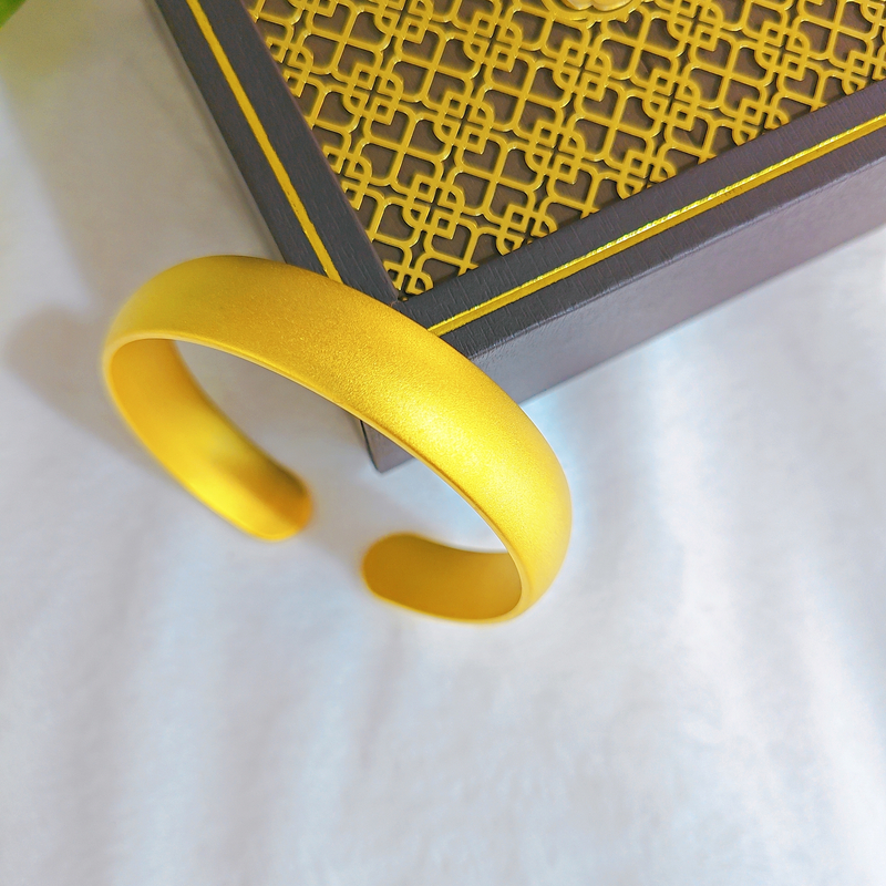 铜合金手镯 轮胎宽面开口手镯