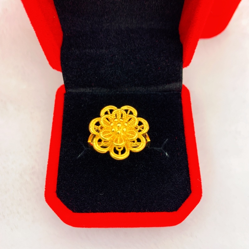 铜合金戒指 三层花戒指4003