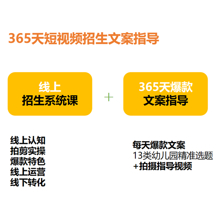 幼儿园365条爆款文案和系统视频课(24年升级版)